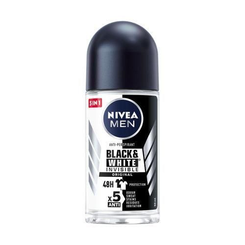 NIVEA Black and White Invisible Original Anti-Perspirant Rollon-50ml